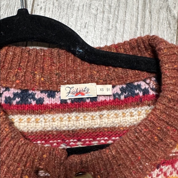 Faherty Marley Fairisle wool cardigan - Picture 2 of 5